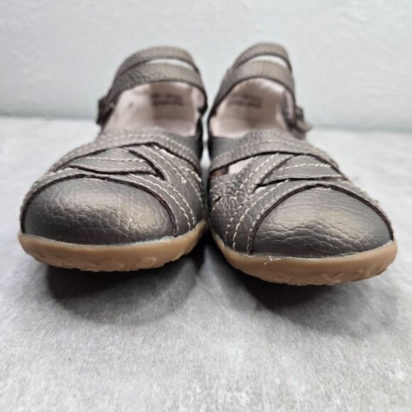 Spring Step Comfort Flats Leather Bronze Maryjane Minimalist Walking Shoes 6.5-7 - Picture 4 of 11